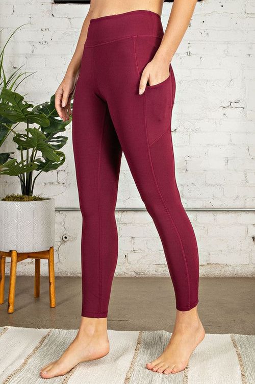 RAE MODE Butter Leggings w/Pockets (Burgundy)