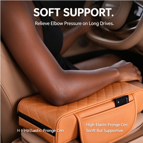 Multifunctional car armrest cushion