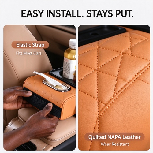 Multifunctional car armrest cushion