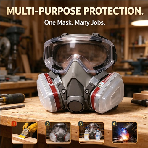 🎯🌟 Dust-Proof Integrated Respirator Mask - Your Ultimate Protection! 🛡️