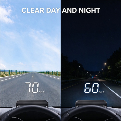 🔥Hot Seller🔥 COD！Heads Up Display for All Cars  , Windshield Speedometer Projector with Projection Reflector Digital Speedometer