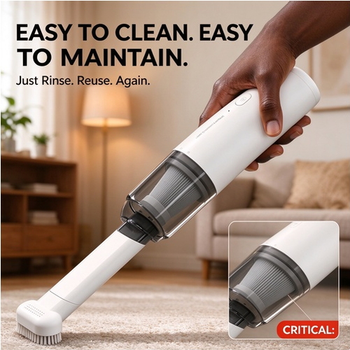 🔥HOT SALE 50% OFF🔥 COD！Handheld Wireless Vacuum — Mini High-Power Cleaner for Car and Home.Nairobi stock ships within 48H, delivered within 3days