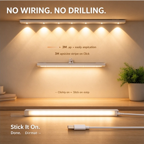 🚀BUY 1 GET 2🔥 COD！Smart Motion-Activated LED Light — Wireless, Ultra-Thin Ambient Lamp for Cabinets and Wardrobes.Nairobi stock ships within 48H, delivered within 3days