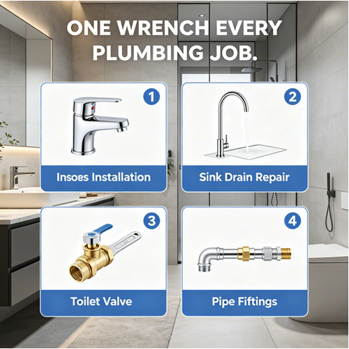 Multifunctional Plumbing Wrench Adjustable Spanner Hardware Tool, Adjustable Jaw Pipe Repair Wrench with Strong Steel Body, Ergonomic Handle, Compact Design, Local Shipping, COD Free Shipping, Pay on Delivery