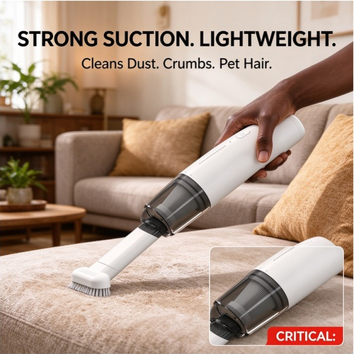 🔥HOT SALE 50% OFF🔥 COD！Handheld Wireless Vacuum — Mini High-Power Cleaner for Car and Home.Nairobi stock ships within 48H, delivered within 3days