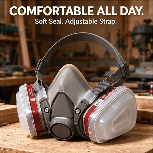 🎯🌟 Dust-Proof Integrated Respirator Mask - Your Ultimate Protection! 🛡️