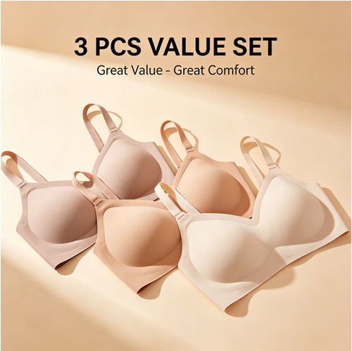 🚀BUY 1 GET 3🔥COD！Women Push Up Anti Sagging Wireless Bra Vest For Lift And Support ｜ One size fits all (50–70 kg)