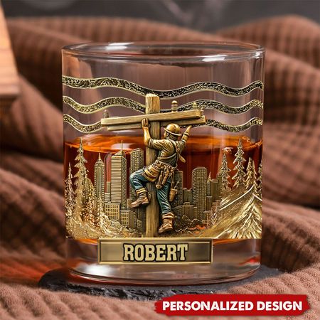 Verre Lineman Legacy - Verre à whisky Lineman personnalisé