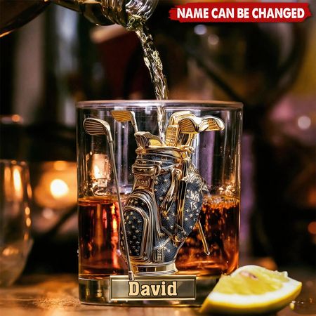 « Cherchez des balles » – Verre à whisky de golf personnalisé