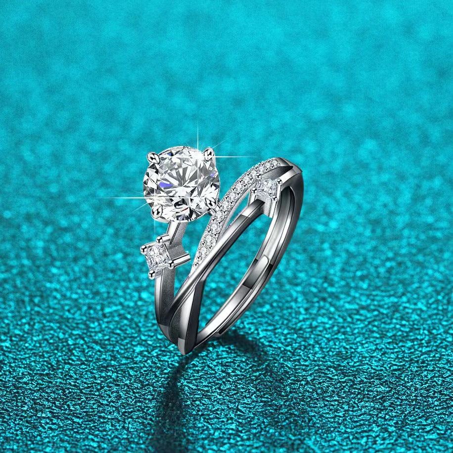 💫Ostatni dzień wyprzedaży🔥-pierścionek z diamentami Magnetology Moissanite