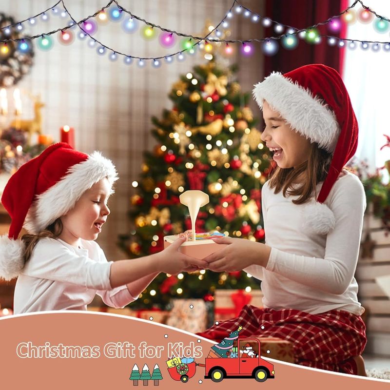 🔥Toddler Gramophone Musica Toys - Player Audio Books for Kids, 99 Cards Stories Songs Phonograph Record, Gift for Boys and Girls (Cozy Brown)🔥