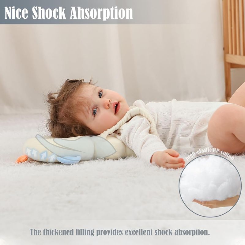 🔥Baby Head Protector Backpack -Soft & Lightweight Pads - Prevents Bebes Backward Fall Astronauts Plush Stuffed