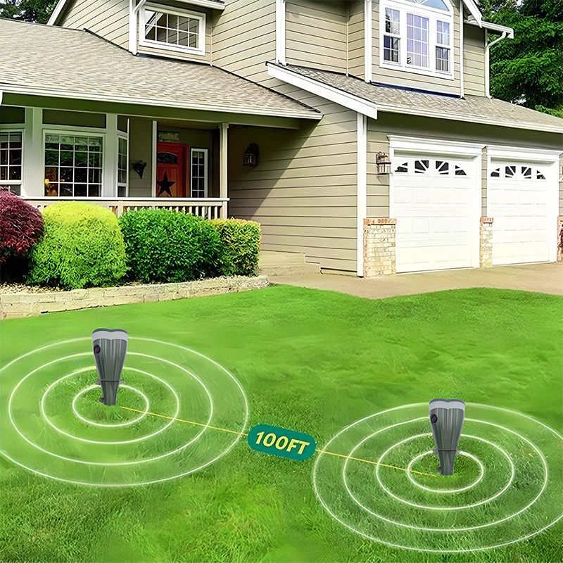 ⌛Last Day 50% OFF🔥Solar Powered Waterproof Screw Mole Repellent