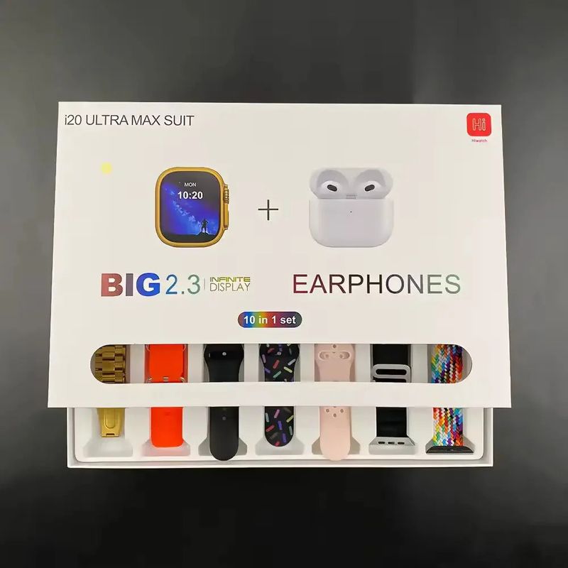 ⌛Limited Sale 50% OFF🔥I20 Ultra Max Suit ( 10 in 1 ) Smart Watch