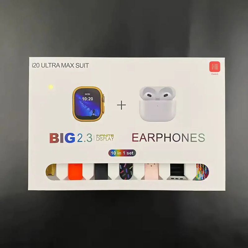 ⌛Limited Sale 50% OFF🔥I20 Ultra Max Suit ( 10 in 1 ) Smart Watch