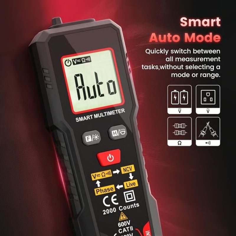 ⌛Limited Sale 50% OFF🔥Smart Multimeter Digital TRMS 2000 Counts⚡