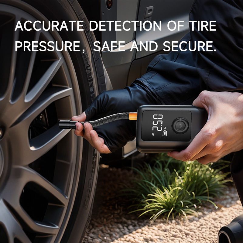 ⏳Limited Sale 50% OFF🔥2025 New Portable Air Pump Suitable For Cars And Motorcycles🚗🏍️