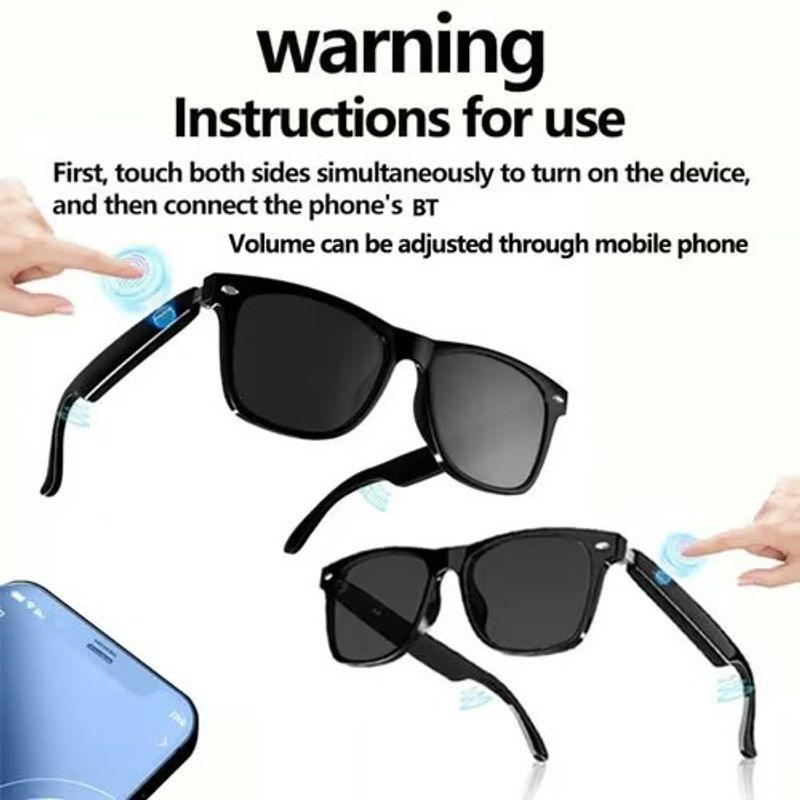 💥 50K+ SOLD! Almost Gone ✨ Multi-function Smart Wireless Headphone Sunglasses 👓