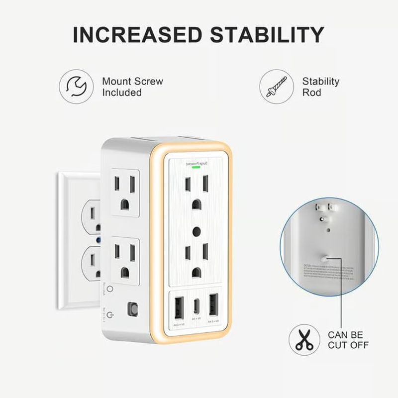 ⏳Limited Sale 50% OFF🔥Multi Plug Outlet Surge Protector🔌