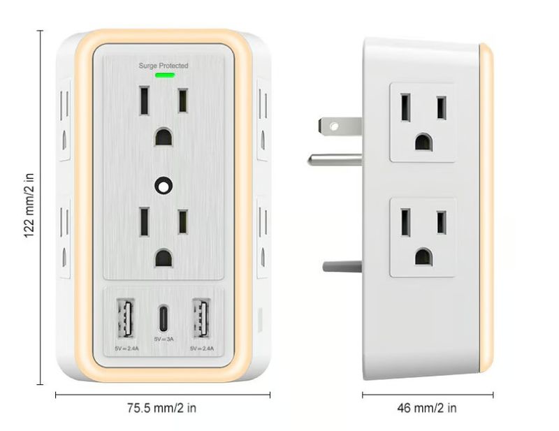 ⏳Limited Sale 50% OFF🔥Multi Plug Outlet Surge Protector🔌