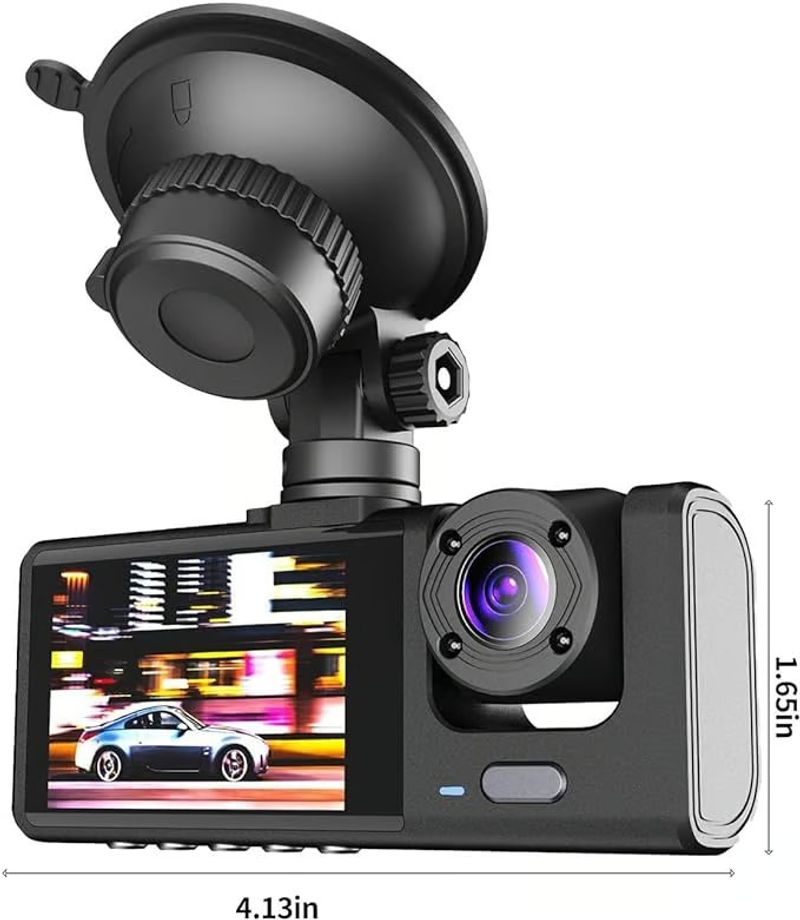 ⏳Limited Sale 50% OFF🔥3-Channel 1080p Car Driving Recorder (Three Cameras)📸