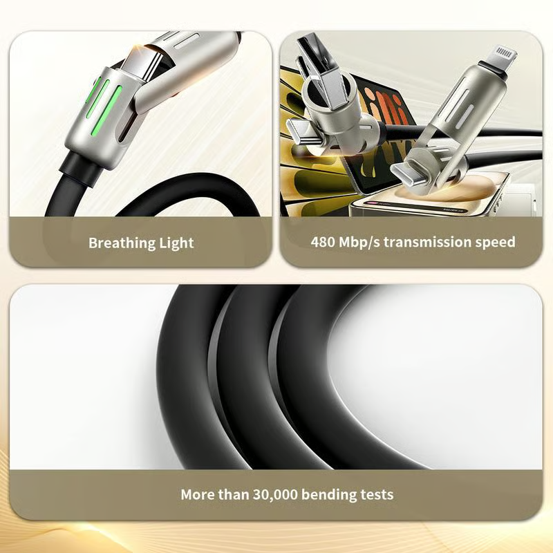 ⏳Limited Sale 50% OFF🔥4-in-1 USB Charging Cable Fast Charging Max 240w⚡