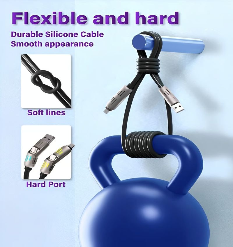 ⏳Limited Sale 50% OFF🔥4-in-1 USB Charging Cable Fast Charging Max 240w⚡