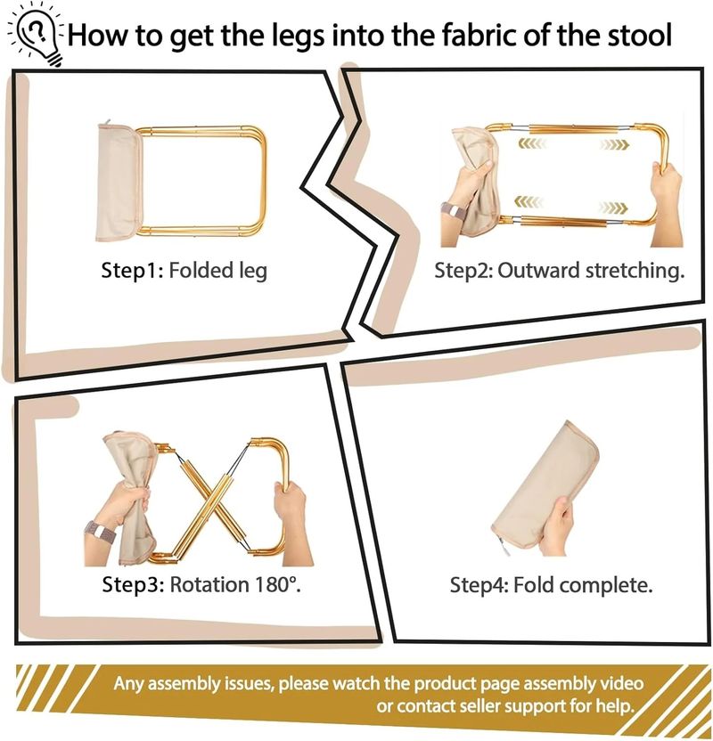 ⏳Limited Sale 50% OFF🔥Portable Lightweight Foldable Travel Stool🪑