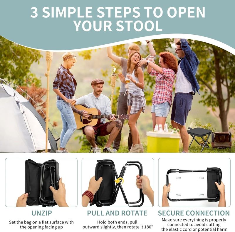 ⏳Limited Sale 50% OFF🔥Portable Lightweight Foldable Travel Stool🪑