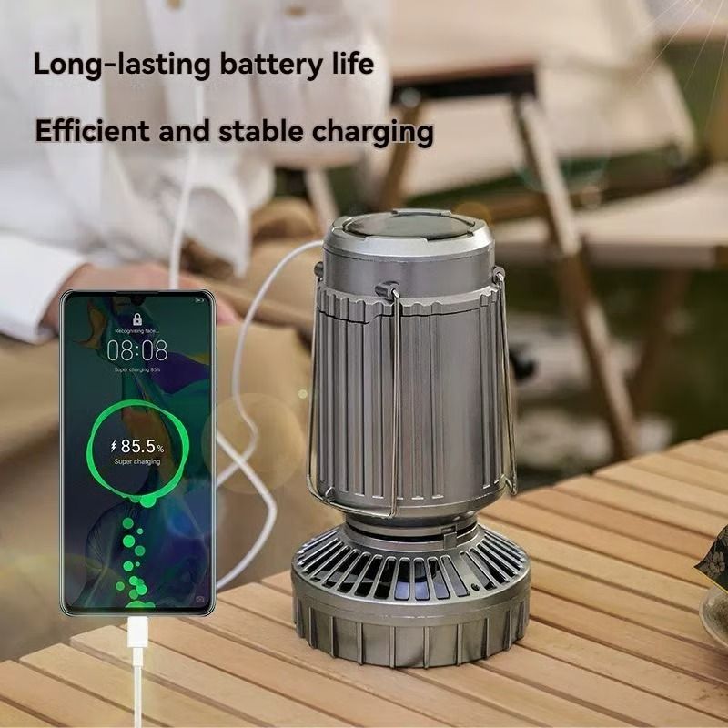 ⏳Limited Sale 50% OFF🔥5-In-1 Portable LED Camping Lantern With Fan💡💨