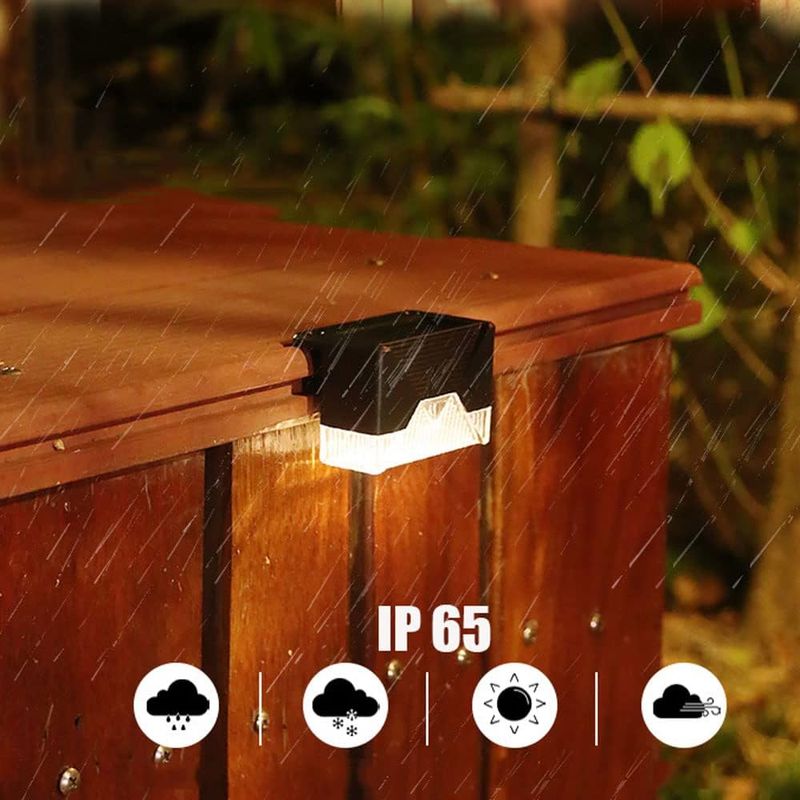 ⏳Limited Sale 50% OFF🔥5PCS-IN-A-PACK Radiant Solar Powered Waterproof Deck Lights for Outdoors☀️💡