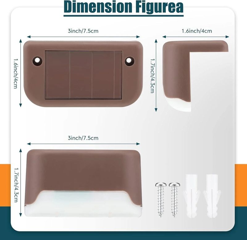 ⏳Limited Sale 50% OFF🔥5PCS-IN-A-PACK Radiant Solar Powered Waterproof Deck Lights for Outdoors☀️💡