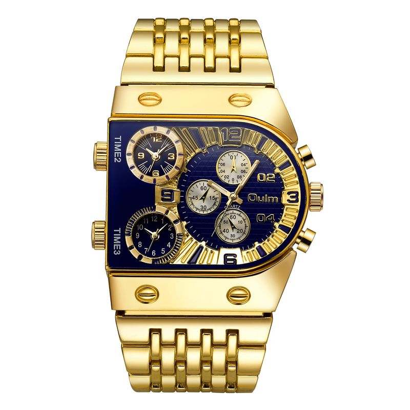 ✨ Luxury Men's Watches Multi-Time Zone Large Dial Luminous Watch ⌚