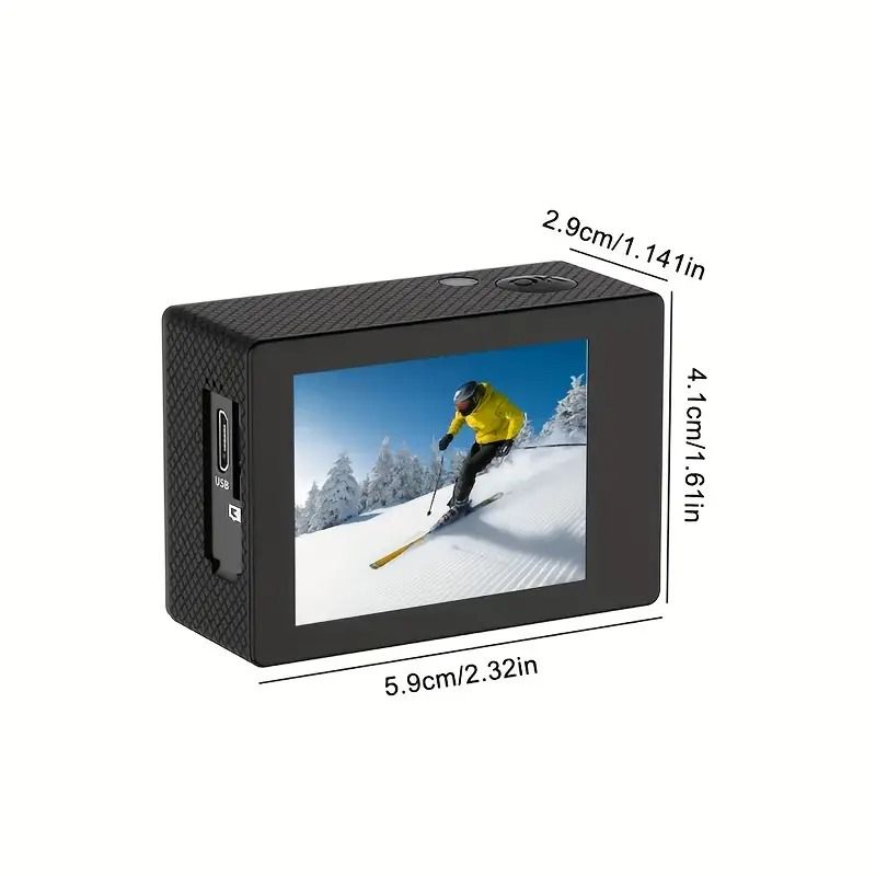 📸Câmera de Ação 4K Ultra HD com WiFi,  Perfeita para Mergulho, Ciclismo, Caminhada e Surf🚴🏊🏄