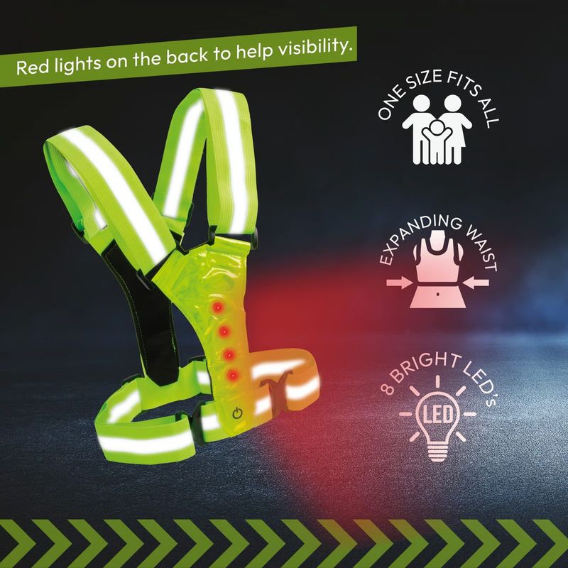 LED Reflective Vest Running Gear