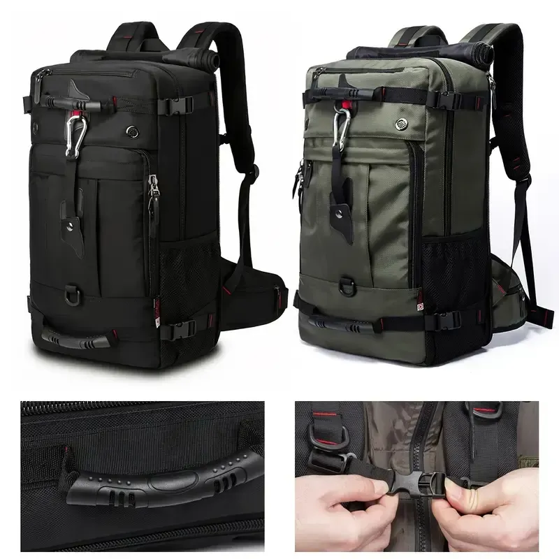 Mochila de montanhismo, mochila de montanhismo multifuncional, mochila de viagem de grande capacidade, bolsa de esportes ao ar livre, compartimento de sapato independente 2 vendas