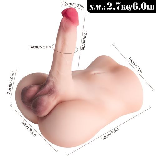 Realistic Male sex doll for women hands free masturbador huge dildo