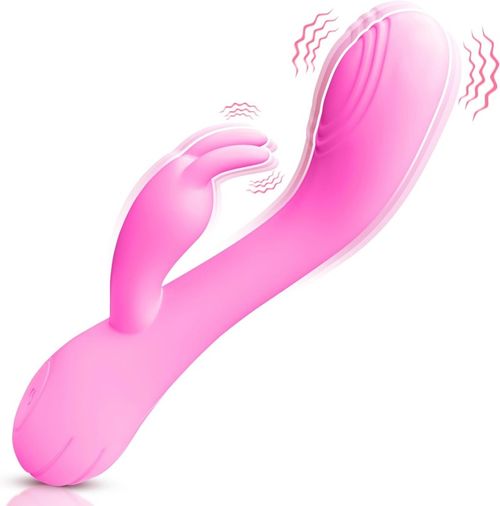 Rabbit Vibrator Dildo Dual Motors 10 Vibration Modes G Spot Clitoral