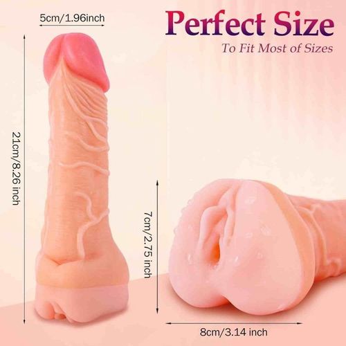 2 in 1 Male Masterburters Realistic Dildo with Lifelike Vigina