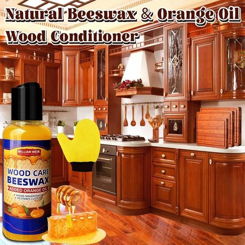 （Buy 1 Get 2 Free（3PCS））🔥Natural Beeswax & Orange Oil Wood Conditioner