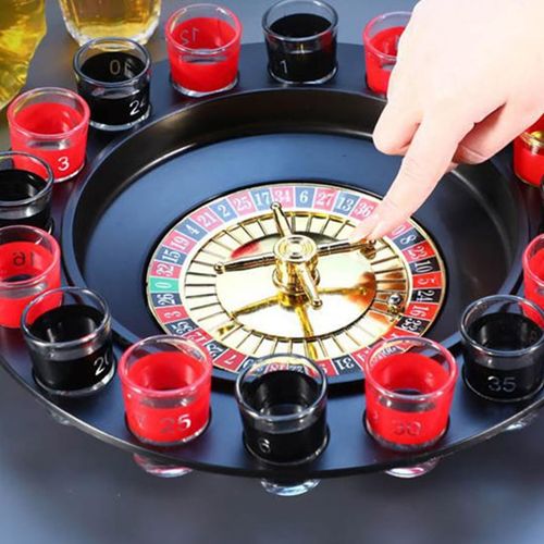 Drinking Shot Glass Turntable Game Set