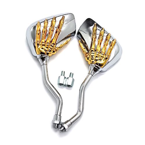 Pairs of Distinctive Skull Hand Rearview Side Mirror