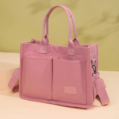 Women's Canvas Crossbody Bag, Retro Top Handle Satchel with Adjustable Strap for Daily Use