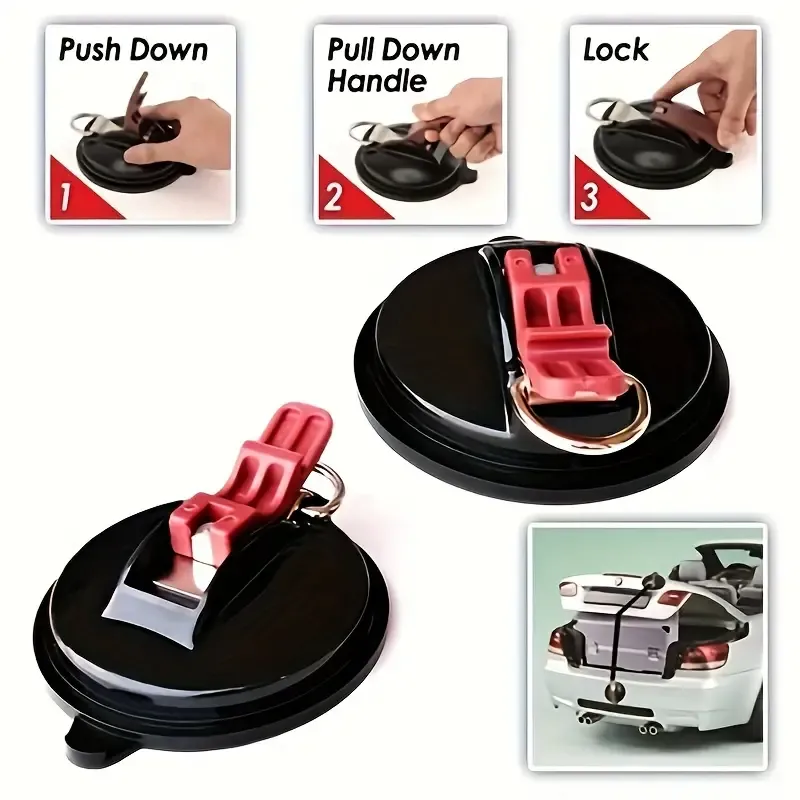Heavy Powerful Sucker Cup Duty With Securing S Hook Tie Down Camping Tarp Tents Car Mount Luggage Suction Cup Anchor
