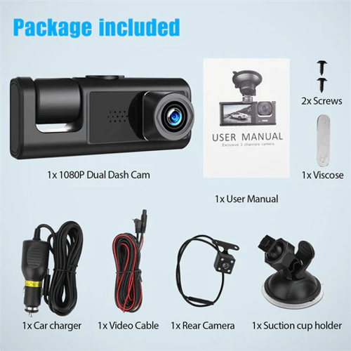 🔥2-Inch Screen Wifi Link 1080P HD Dashcam with Night Vision 2OR3 Lenses