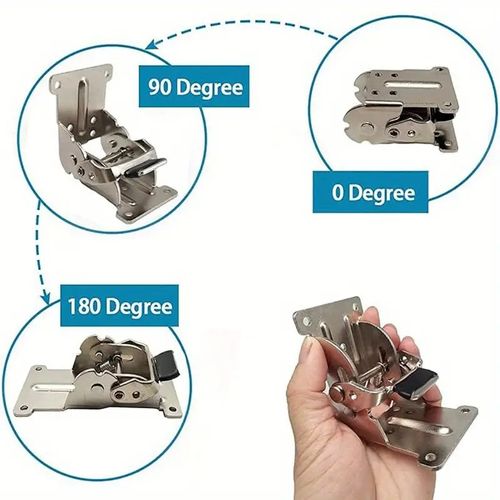 Heavy-Duty Folding Hinge Table Legs