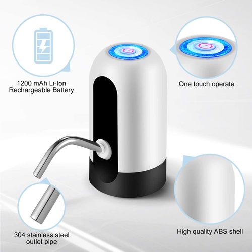 1pc USB Rechargeable&Portable Electric Water Bottle Pump