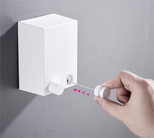 ultifunction Wall Mounted Retractable Clothesline Laundry ABS Steer