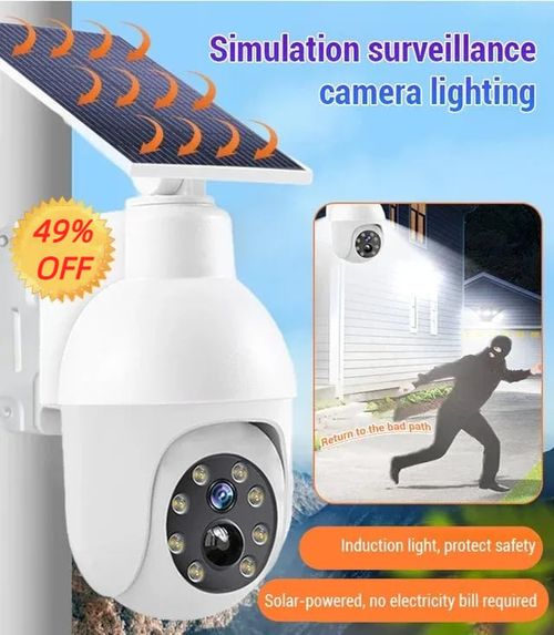 Simulated surveillance camera street light