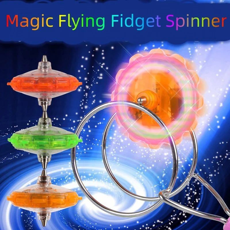 🔥 Creative LED Light Luminous Fidget Spinner Magnetic Gyro